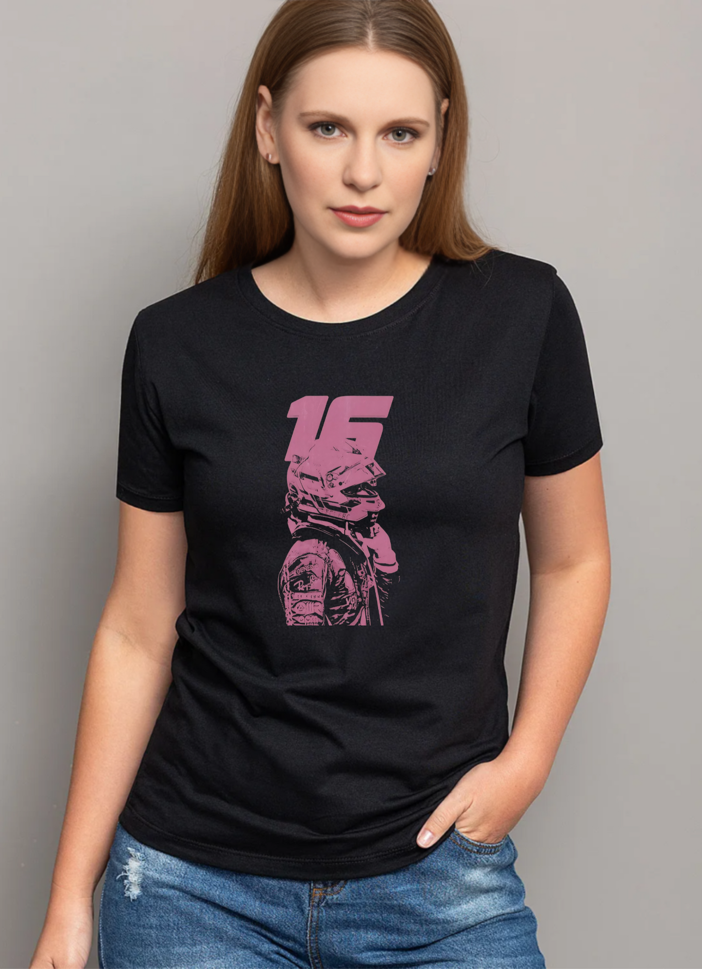 Camiseta Charles LecLerc Mujer