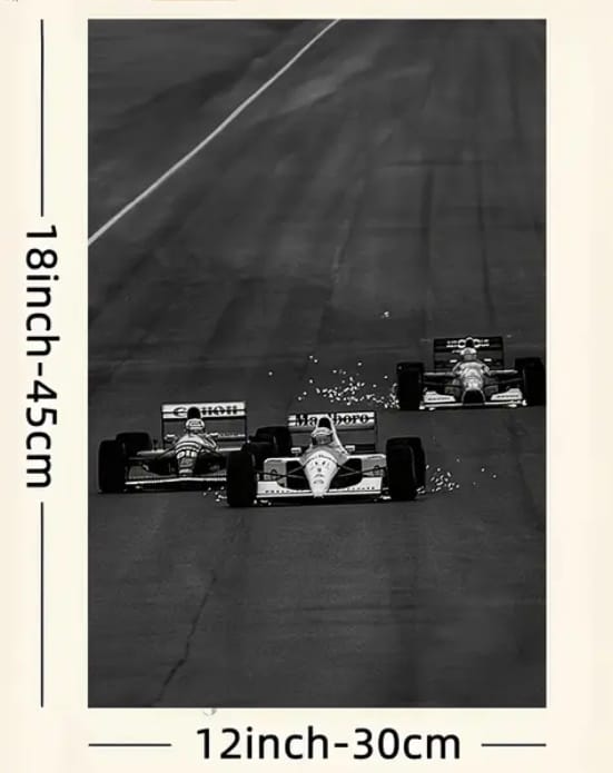 Cuadro Mansell vs Senna GP España 1991