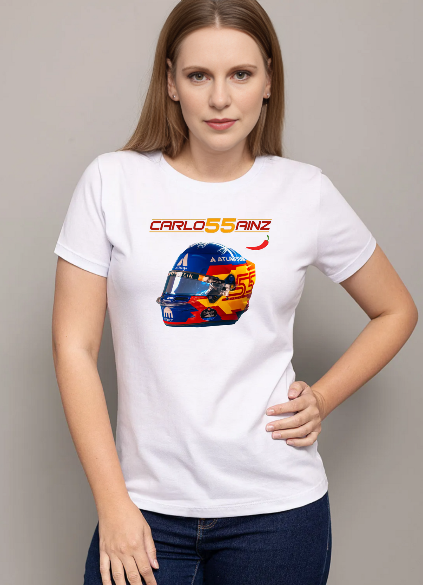 Camiseta Carlos Sainz 55 Mujer