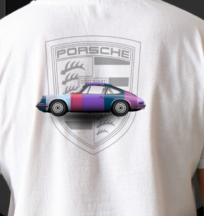 Camiseta Porsche Car