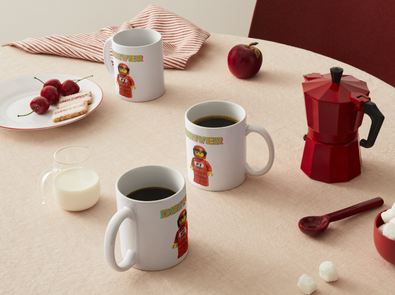 Taza Cerámica F1 bloque de construcción