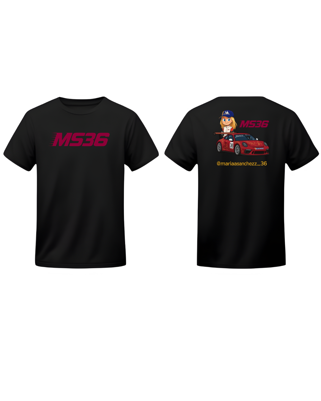 Camiseta Piloto María Sánchez  Porsche GT3  - TurboZone F1