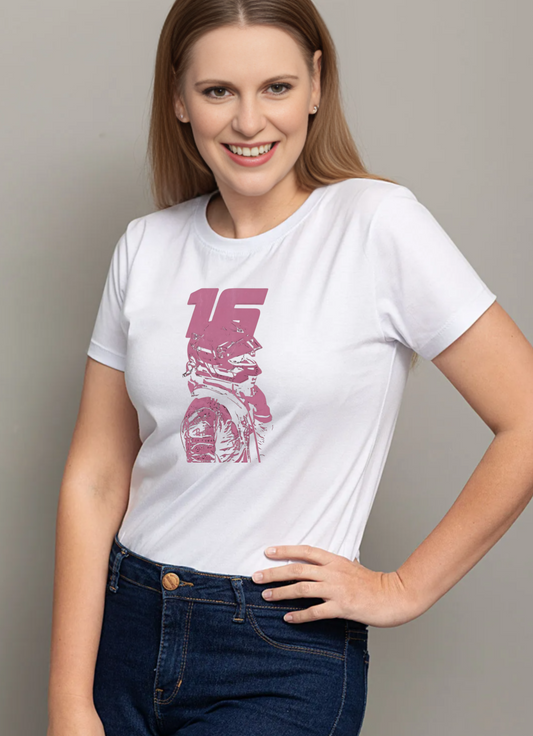 Camiseta Charles LecLerc Mujer