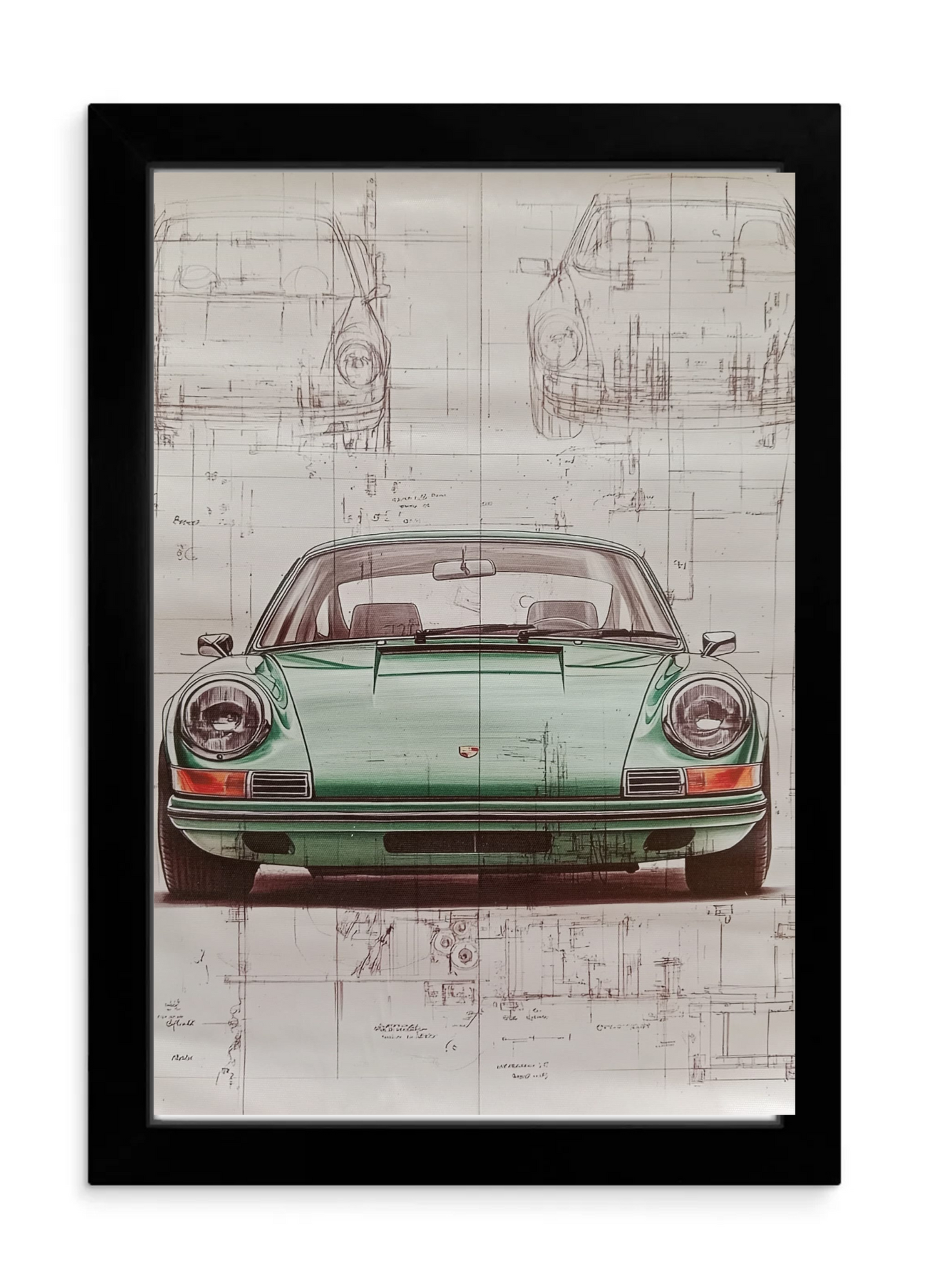 Cuadro Porsche Vintage