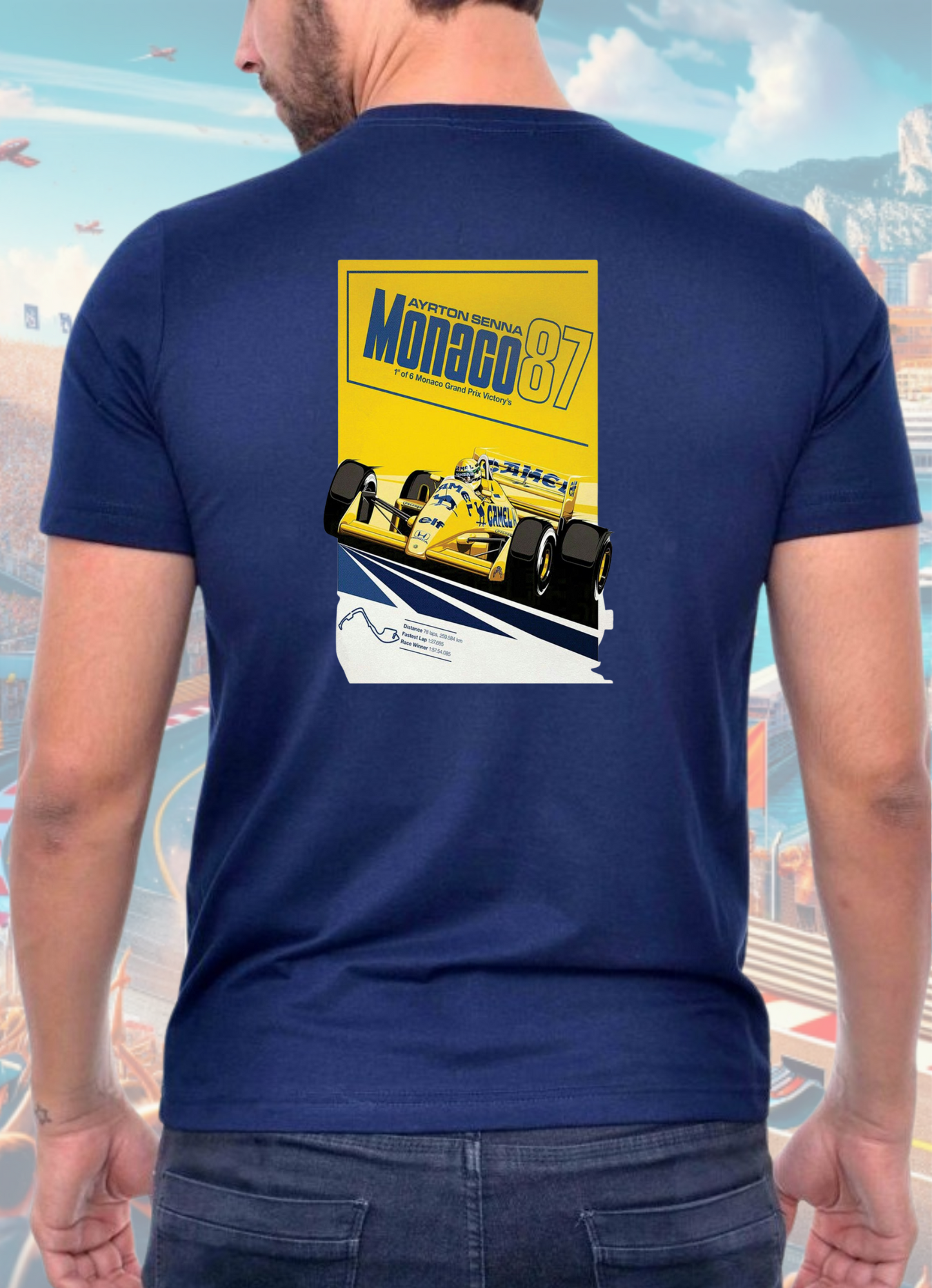 Camiseta Camel Ayrton Senna
