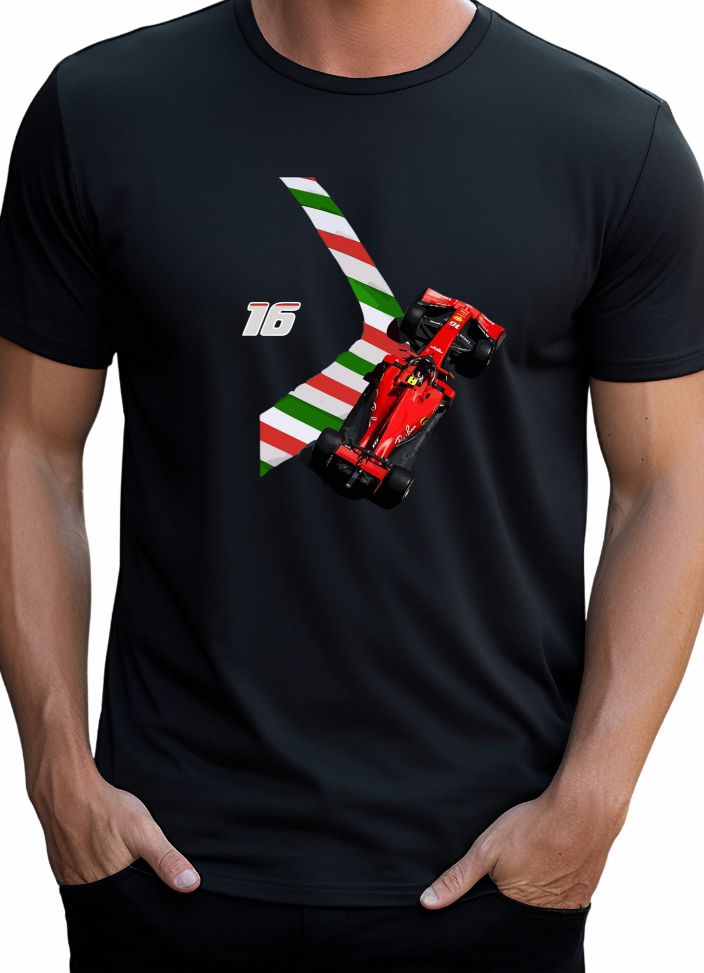 Camiseta Ferrari Leclerc 16