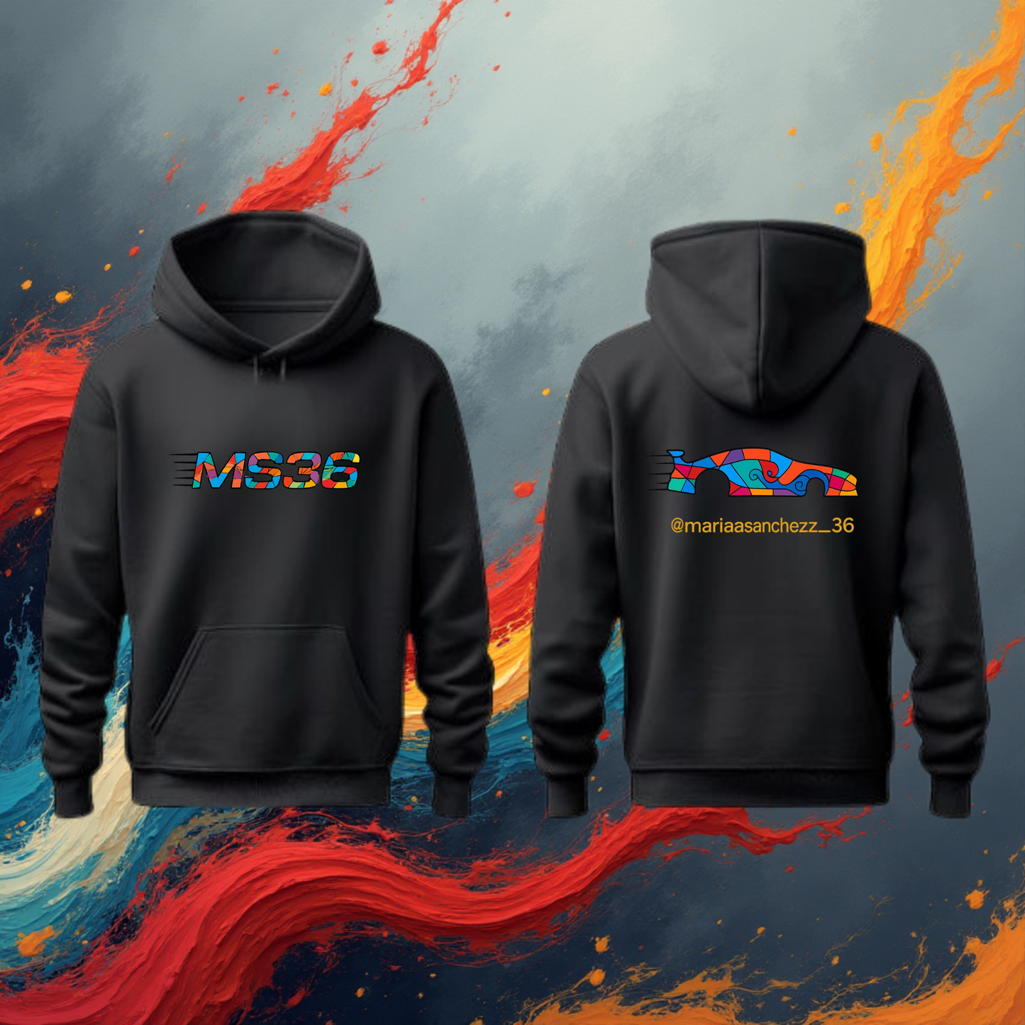 Sudadera Porsche GT3 María Sánchez MS36 - Turbo Zone F1