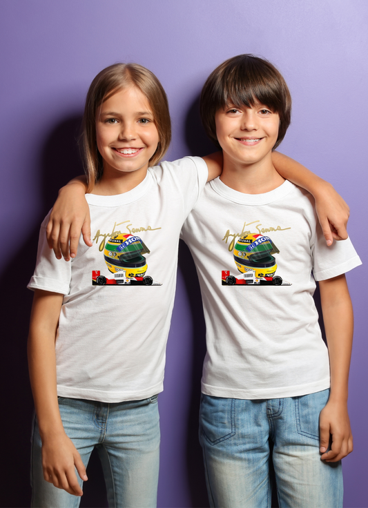 Camiseta F1 Ayrton Senna Kids