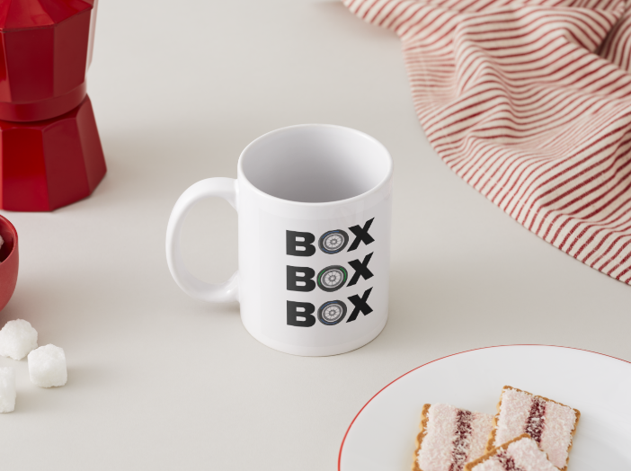 Taza Cerámica Box Box Box
