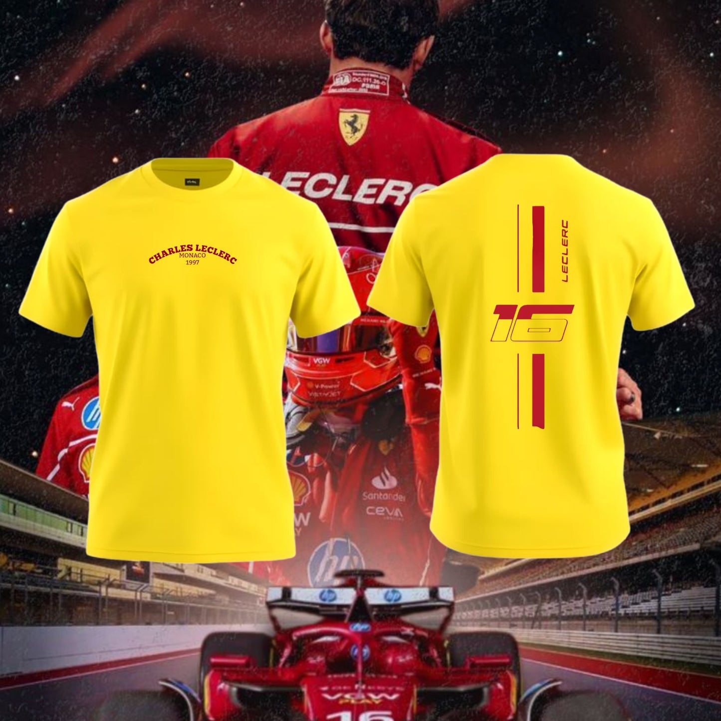 Camiseta Charles Leclerc