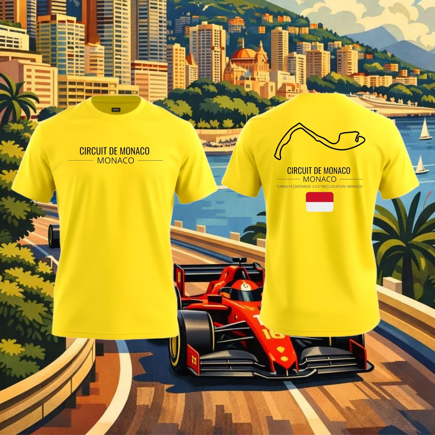 Camiseta Circuito de Monaco