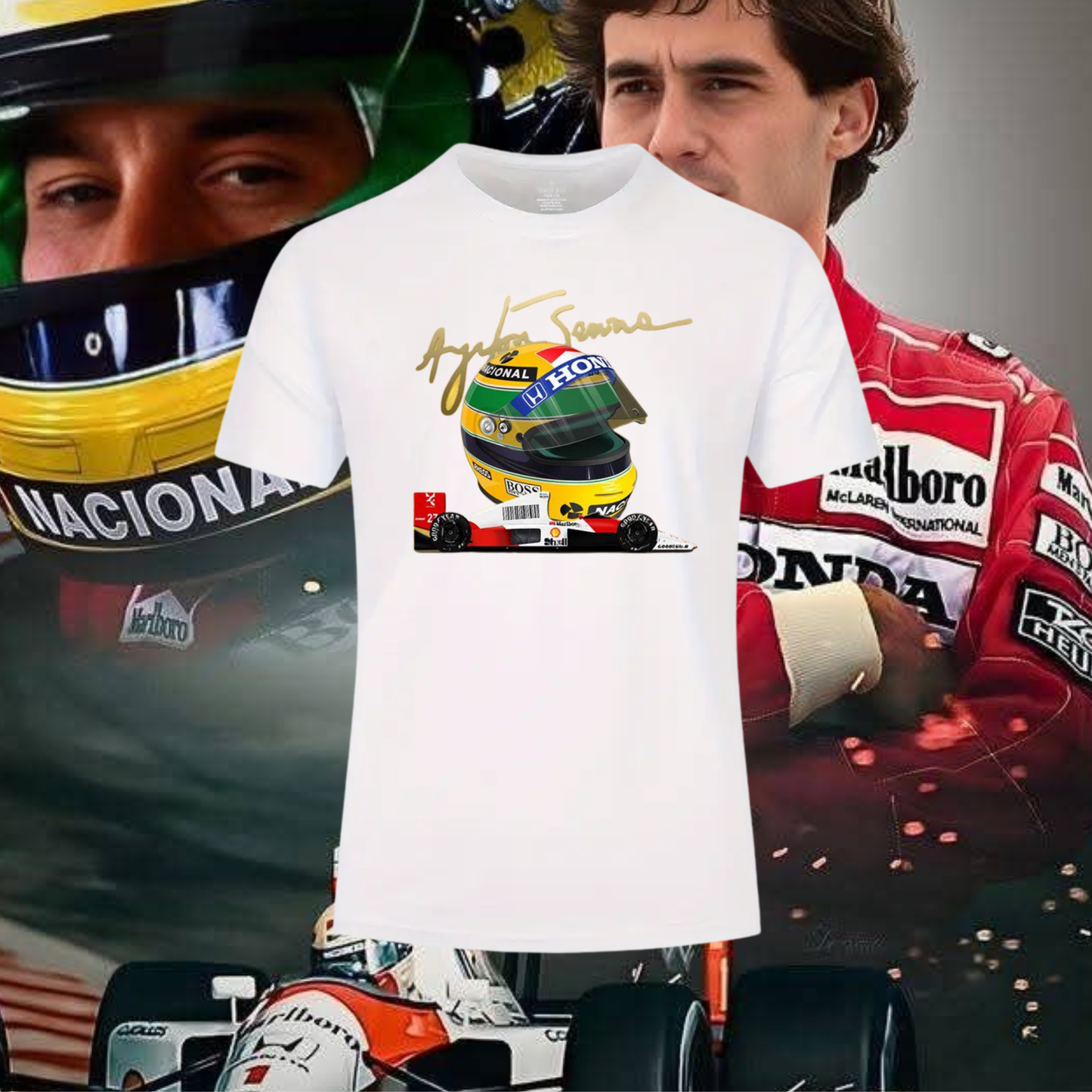 Camiseta Ayrton Senna Driver Legend