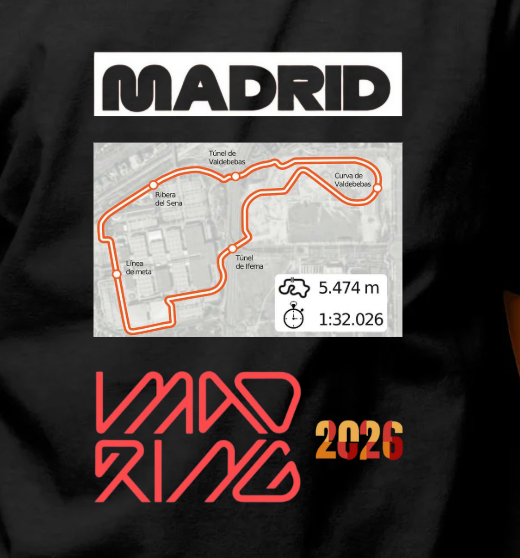 Camiseta F1 Madrid Racing Mujer